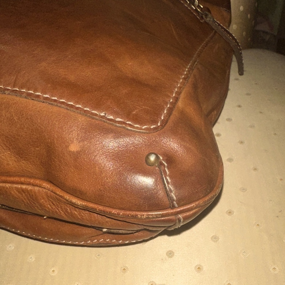 Banana republic large leather hobo bag unisex - Picture 5 of 16